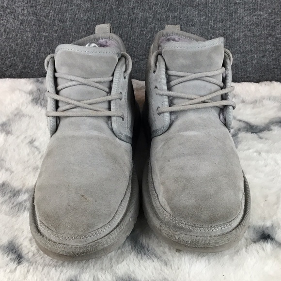 UGG Light Gray Suede Chukka Boots Size 8 - Picture 2 of 9